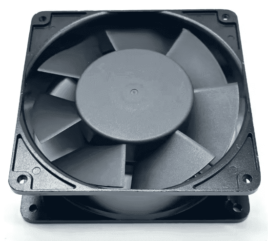 Ventilador axial | Fp-108-7 | S1 B | AC220/240V 0.16/0.14A 50/60Hz 24/23W | Marco de Metal 127×127×38mm — imagen 3