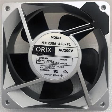 Ventilador Axial ORIX MU1238A‑42B‑F1 AC 200V 120mm (Compatible Equipos Industriales y UPS) — imagen 1