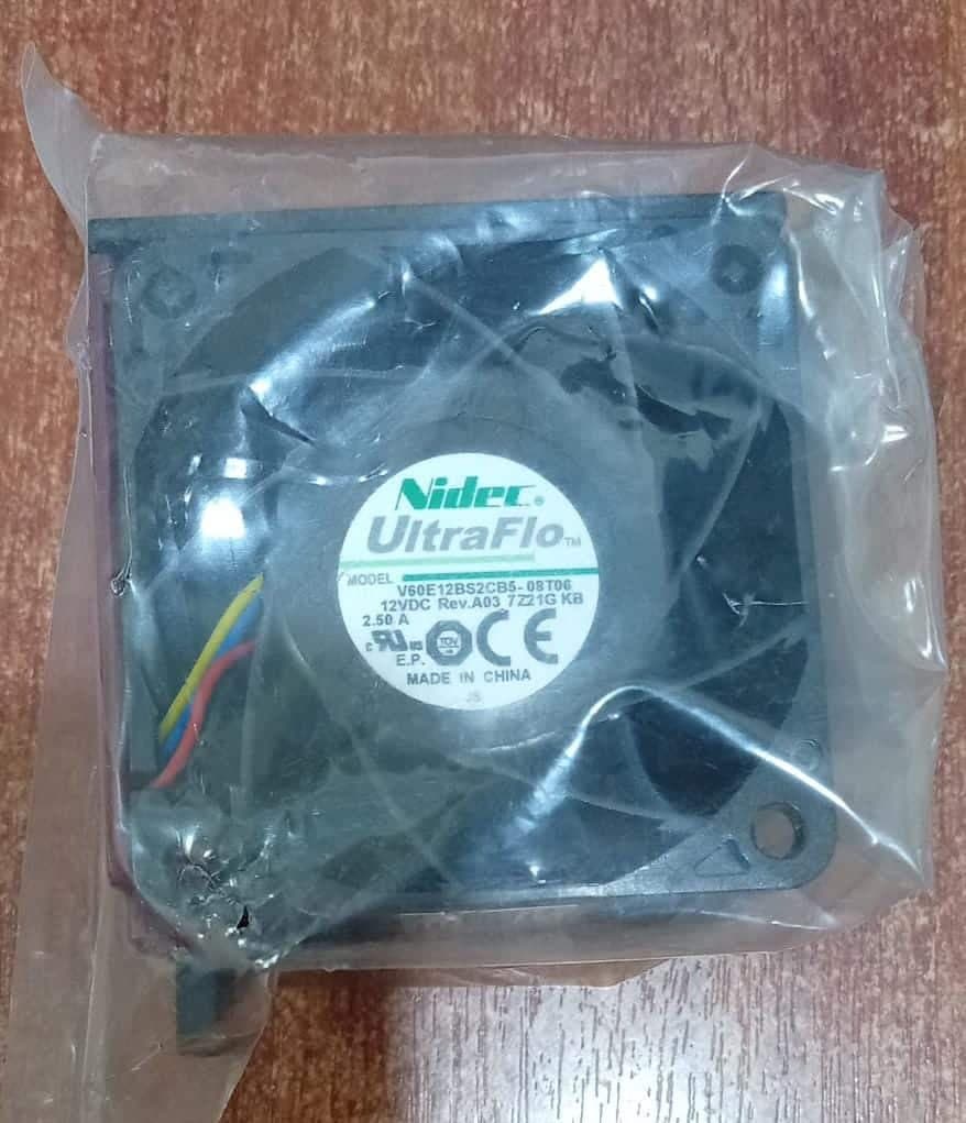 Ventilador de Alto Rendimiento HPE Nidec UltraFlo V60E12BS2CB5-08T06 para HPE ProLiant DL380 Gen10 — imagen 1