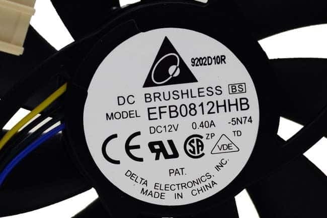 Ventilador Delta Electronics EFB0812HHB 12 V DC 0.40 A – 80×80×15 mm – Seminuevo — imagen 2