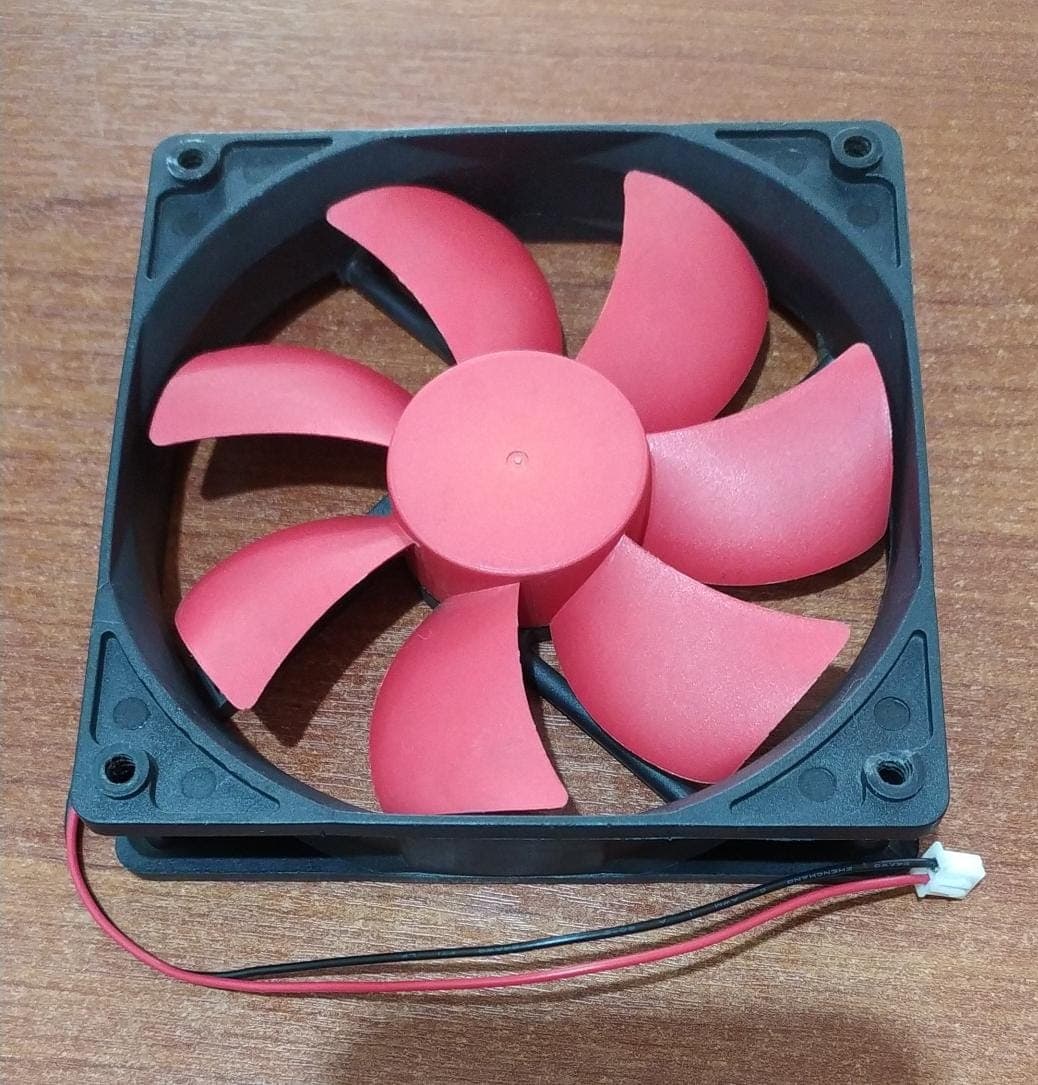 Ventilador / FAN / Disipador | DF1225L12S-B | BRUSHLESS DC | 12V 0.16A | DON GUAN CHAO LONG | Rojo — imagen 3