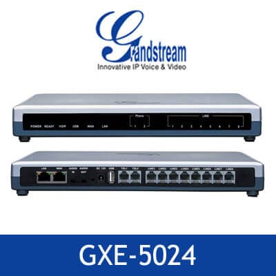 VoIP (Voz sobre Protocolo de Internet) | GXE5024 | GRANDSTREAM | voz, video, fax y datos | 4 Puertos FXO | 2 Puertos FXS | Soporta DHCP — imagen 1