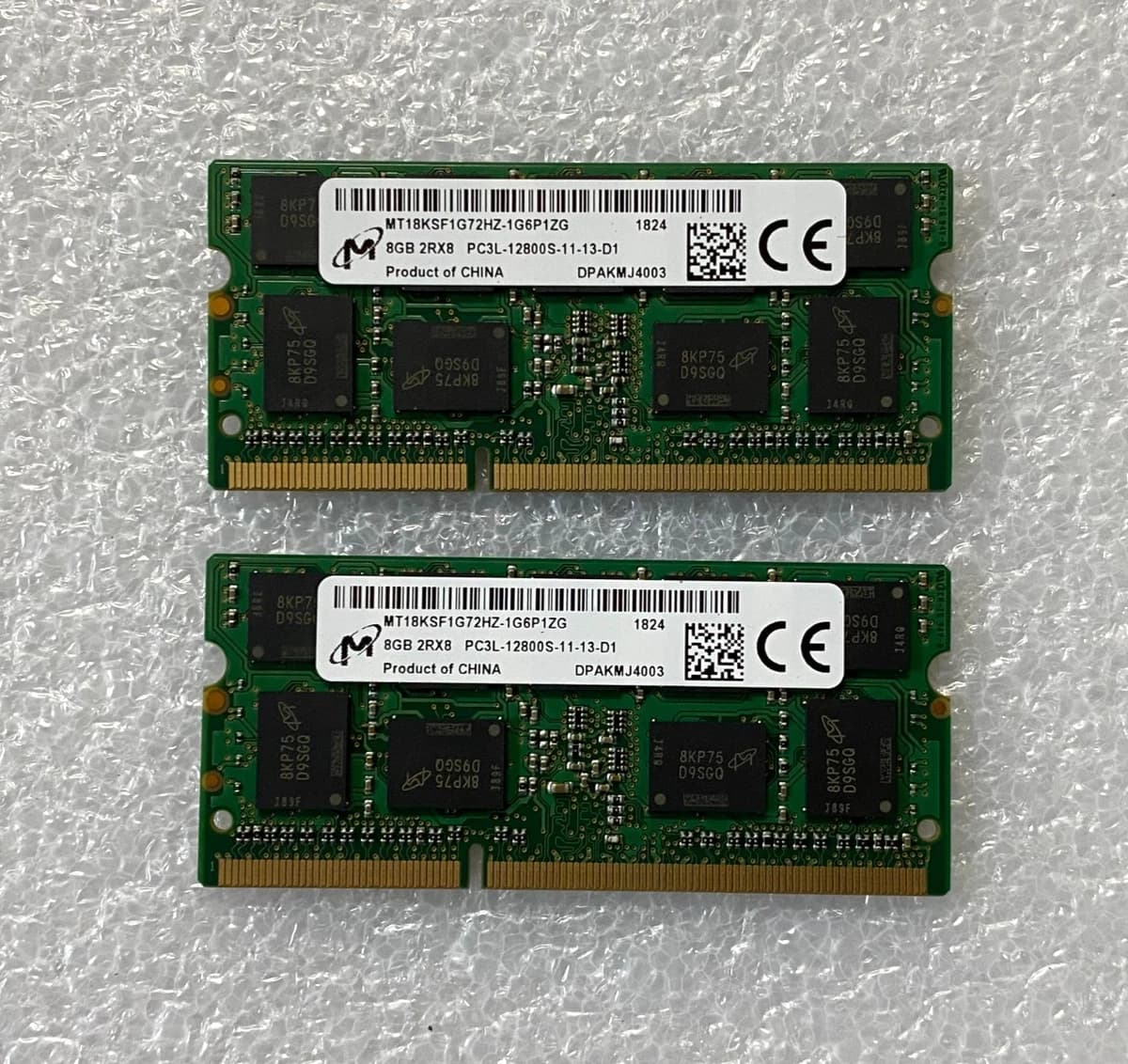Memoria RAM HPE 8GB 2RX8 PC3L-12800S ECC SODIMM 723301-081 Pull Tested — imagen 2