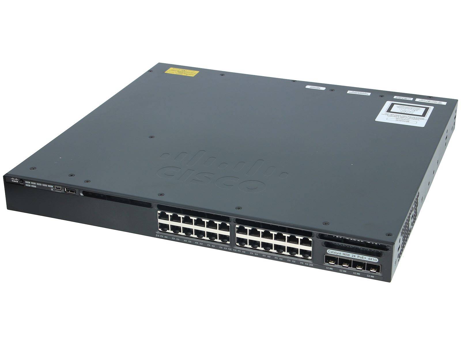 SWITCH CISCO CATALYST 3650 24 PUERTOS POE + 4X1G IDKMANAGER