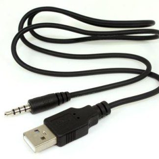 Cable Adaptador | USB Macho a Micro Jack 2.5mm Macho | 1.5 metros | Negro