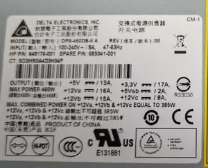 Fuente de alimentación | DPS-460DB-6 A | para ML350e Gen8 G8 | 648176-001 | 685041-001 | 460W | PSU - Image 7