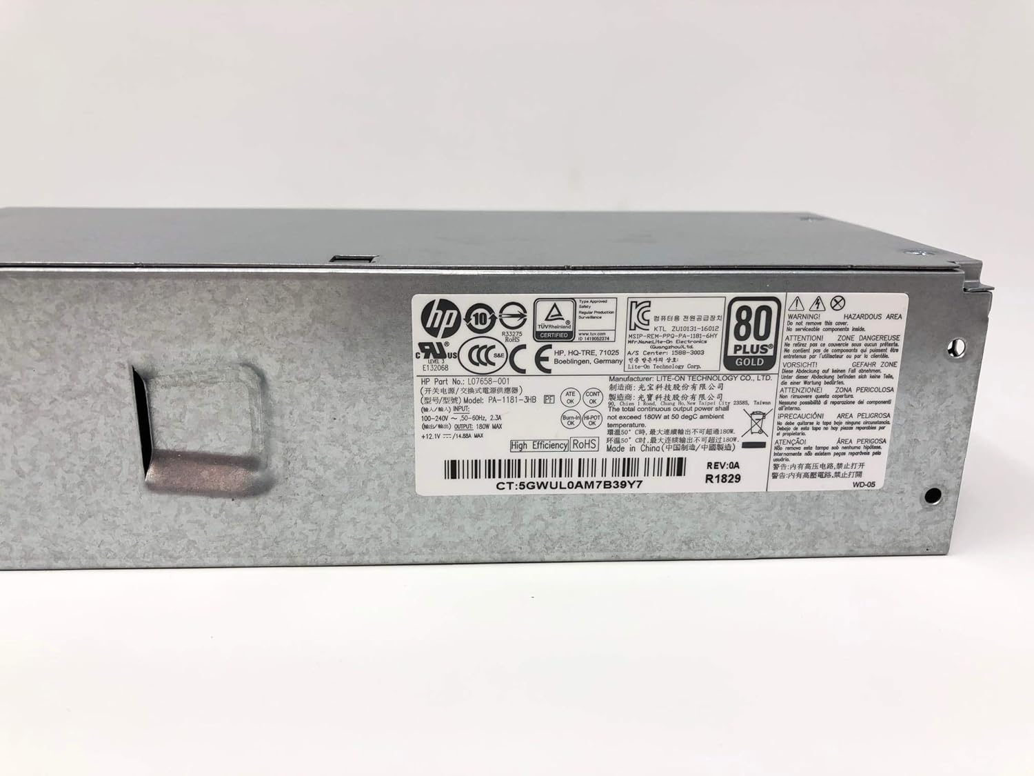 Fuente de Poder / Alimentación | PA-1181-3HB | L07658-001 | HP ProDesk 280 G3 400 G5 SFF | 180W | 80Plus Gold - Image 2