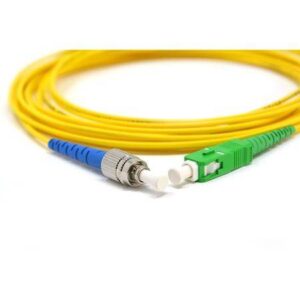 Cable Fibra Óptica | SC/PC - FC/APC | Fibra Monomodo (9/125um) | 10m