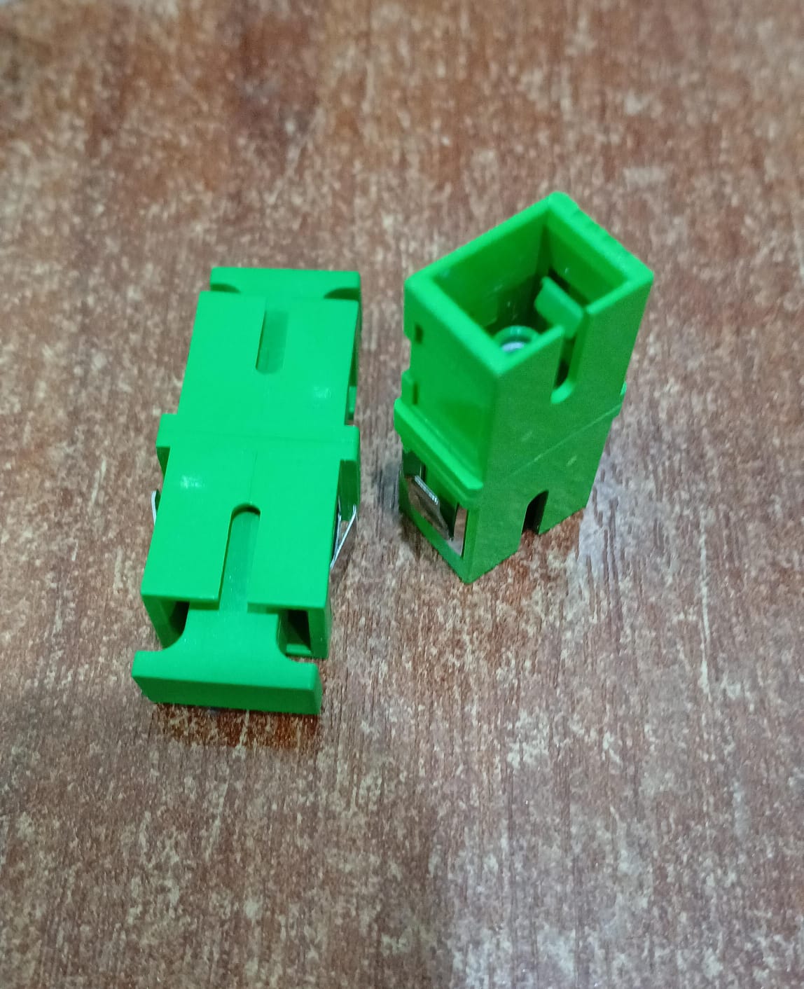 10 Unidades Adaptador / Unión / Extensión de Fibra Óptica | (verde) SC/APC