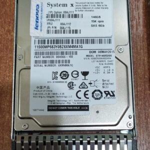 DISCO DURO SAS SEAGATE ST9146853SS 146GB 15K RPM CON BANDEJA FRU 00AJ112 PARA SERVIDORES