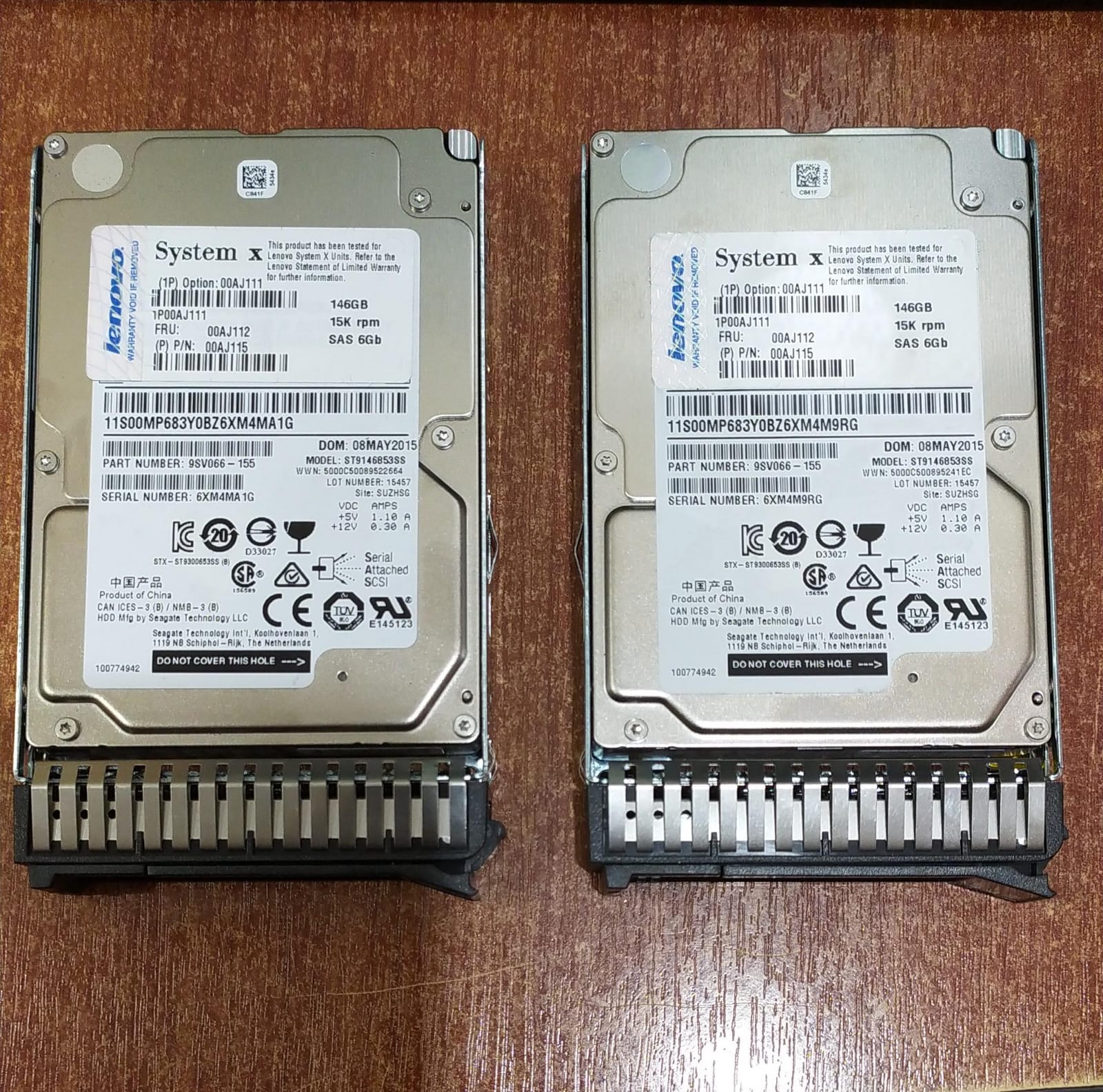 DISCO DURO SAS SEAGATE ST9146853SS 146GB 15K RPM CON BANDEJA FRU 00AJ112 PARA SERVIDORES - Image 3