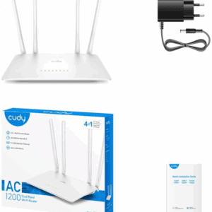 ROUTER Wi-Fi | CUDY | WR1200 | AC1200 Gigabit Dual Band | 12V 1A
