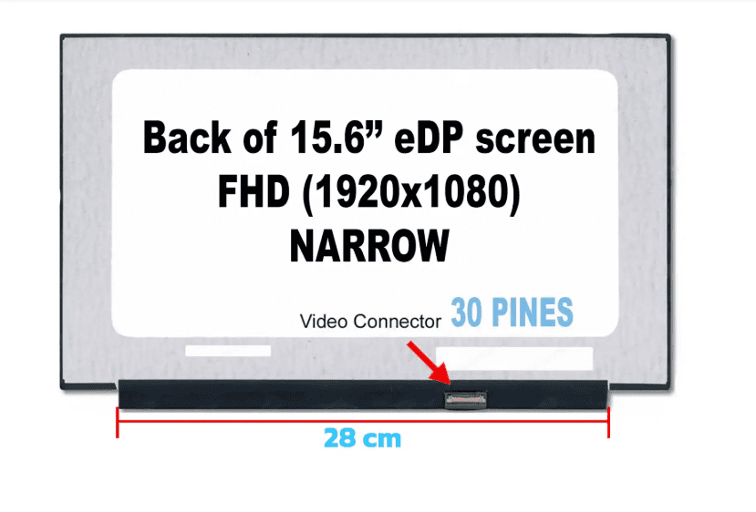 PANTALLA 15.6 | NV156FHM-N45 | L16640-001 | LED SLIM 30 PINES FHD(1920*1080) IPS NARROW SIN SOPORTES 60Hz