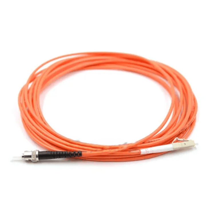 Cable Fibra Óptica Multimodo MM Simplex | ST/UPC-LC/PC | 3m | 62.5/125um | Fibra OM1 (Naranja)