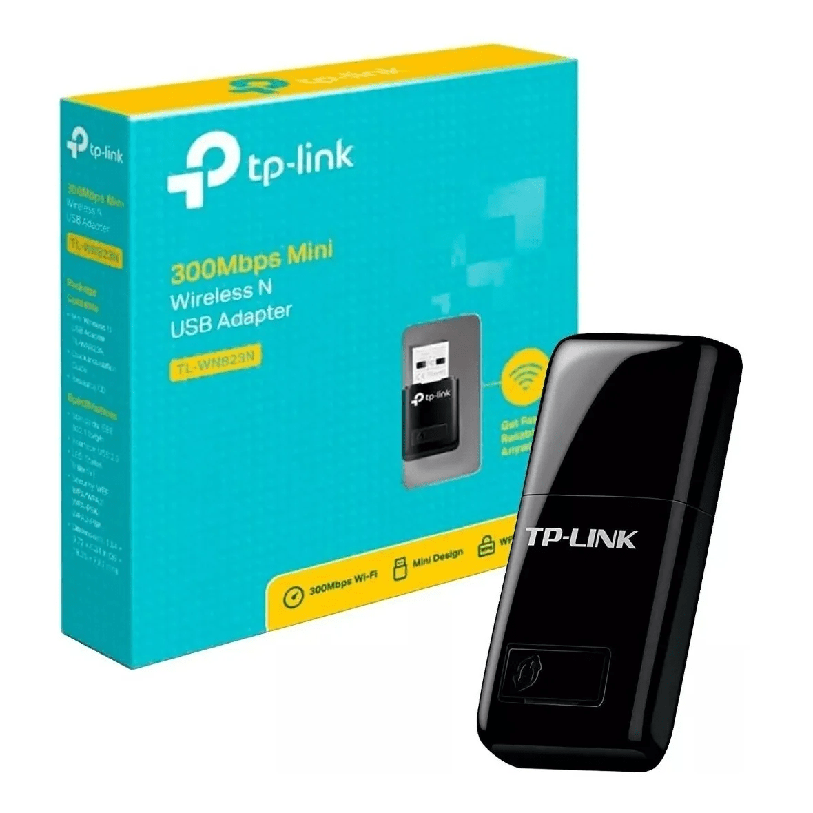 Adaptador USB WiFi TP-Link TL-WN823N 300Mbps Mini Wireless N para PC y Laptop (NUEVO/SELLADO) - Image 2