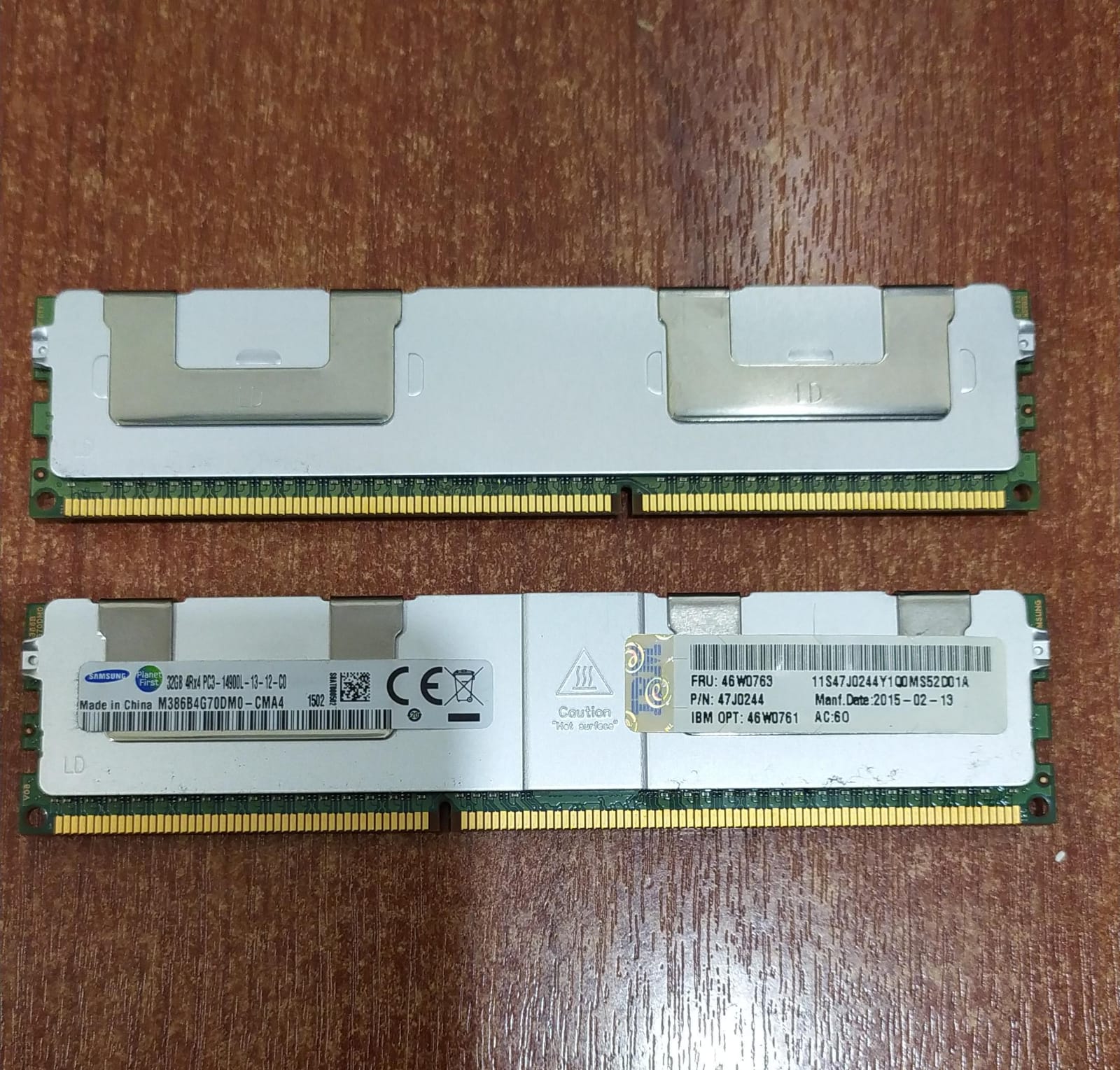 MEMORIA RAM SERVIDOR SAMSUNG M386B4G70DM0‑CMA4 32GB LRDIMM DDR3‑1866 ECC 4RX4 - Image 2