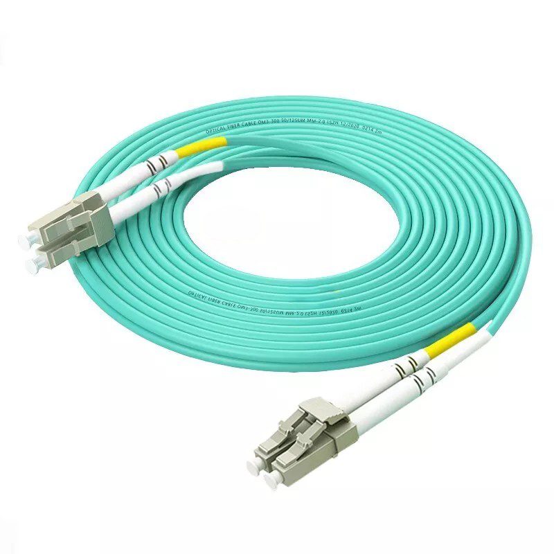 Cable de Fibra Óptica | LC/UPC - LC/UPC Duplex | 50/125 um | OM3/300 | 25m