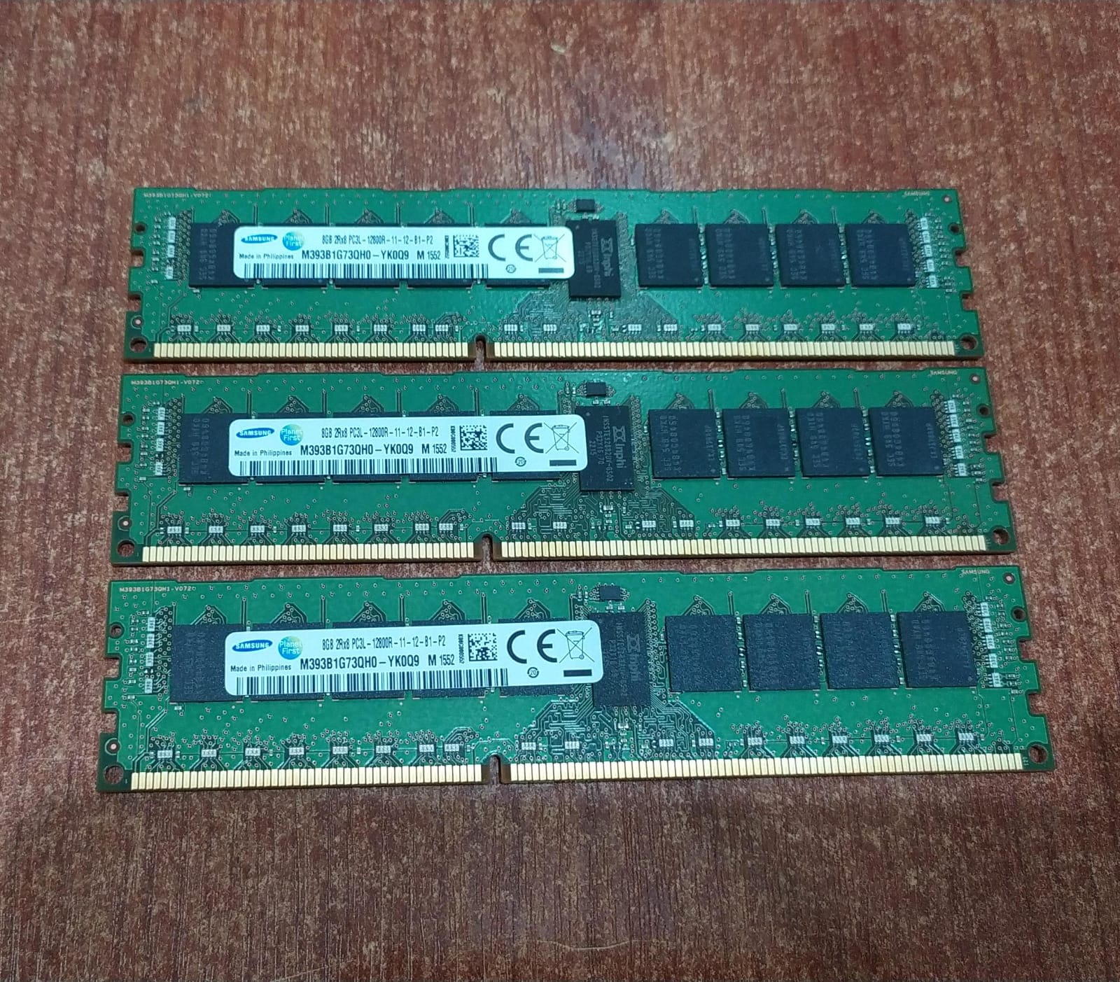 1 Memoria RAM Samsung M393B1G73QH0‑YK0Q 8 GB ECC RDIMM DDR3L‑1600 (2Rx8) para servidores