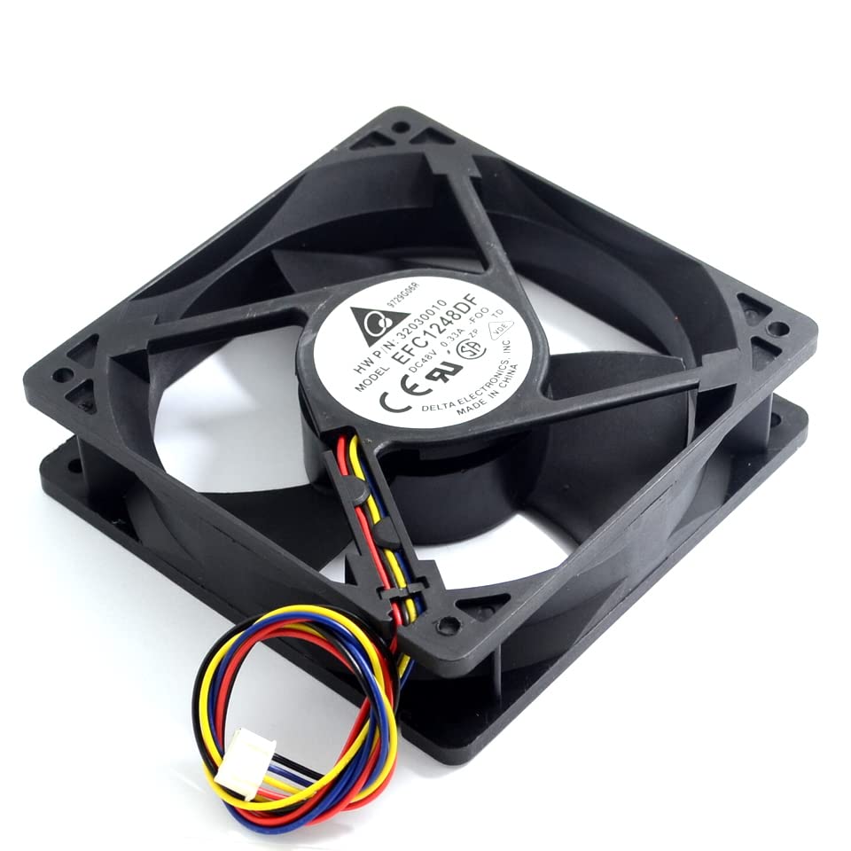 Ventilador Delta EFC1248DF 120 × 120 × 32 mm 48 V 0.33 A 4‑cables – Ideal para sistemas inverter - Image 2