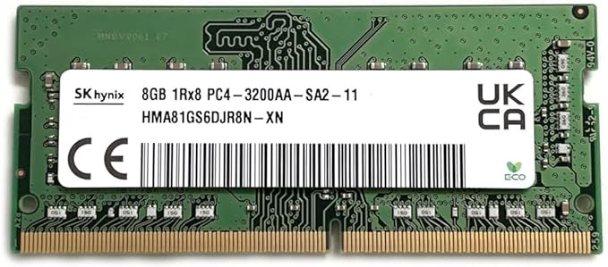 Memoria RAM SK hynix 8 GB DDR4‑3200 (HMA81GS6DJR8N‑XN) – Ideal para laptops modernos