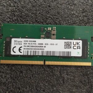 Módulo RAM SK Hynix DDR5 8 GB 5600 MHz SO‑DIMM (1Rx16) – Compatible laptops DDR5