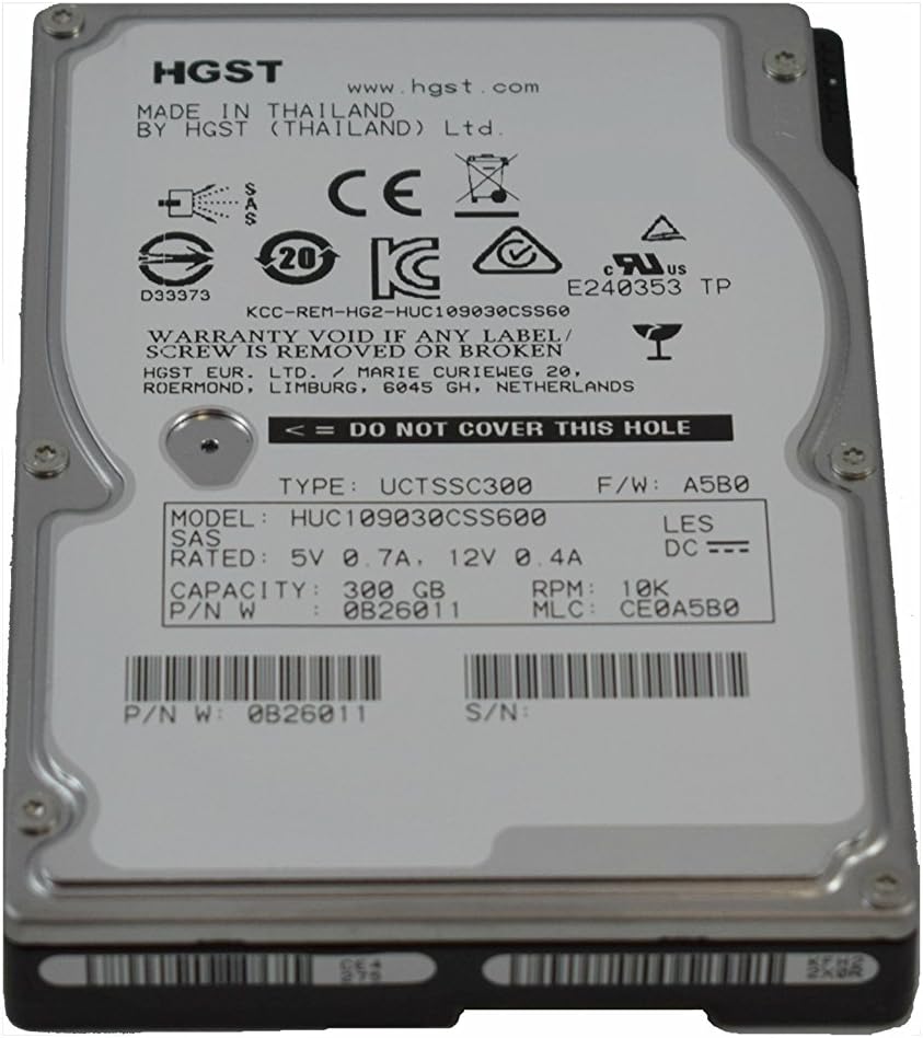 Disco Duro Enterprise HGST HUC109030CSS600 300 GB SAS 10 K RPM – Ideal servidores 2,5″ - NUEVO