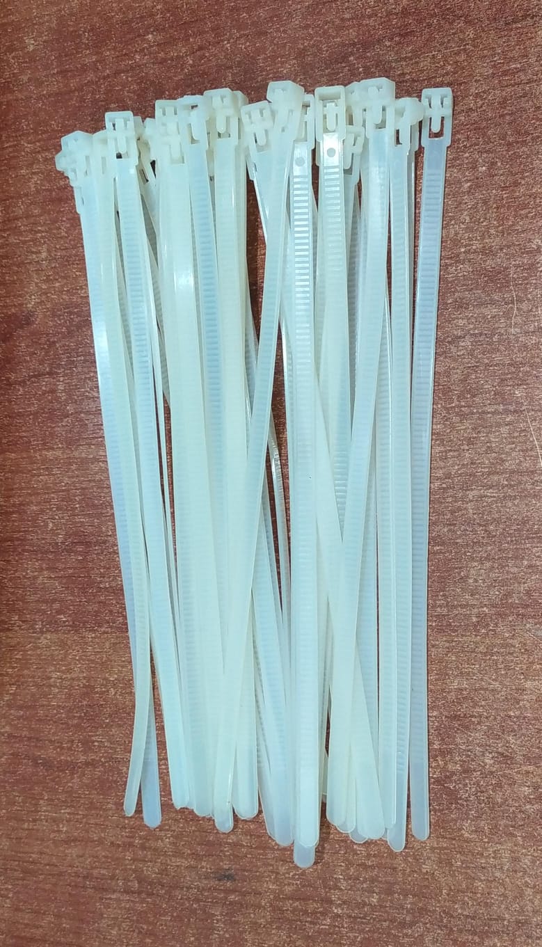 100 Correas Amarras Plástica Reutilizable Transparente 30 cm – Brida Desbloqueable para Cables