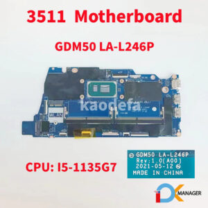 PLACA BASE LAPTOP DELL GDM50 LA-L246P I5-11th DELL INSPIRON 15 3510/3511