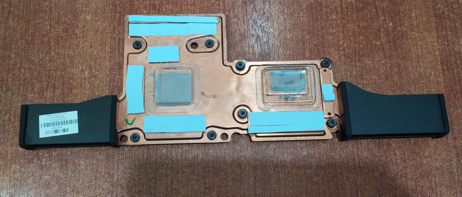 Disipador HP N19230-001 (Dual Copper Heatsink) para ZBook Fury 16 G10 G11 G9 con GPU Dedicada