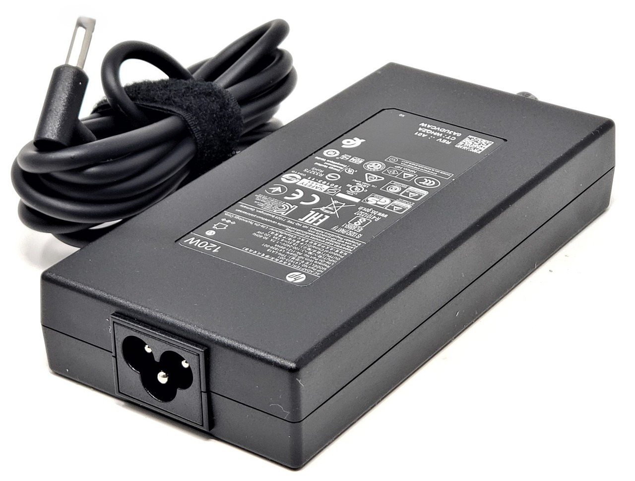 Cargador HP 120 W TPN-CA19 – 19.5 V 6.15 A Punta Cilíndrica 7.4×5.0 mm – Envy, Omen, Pavilion