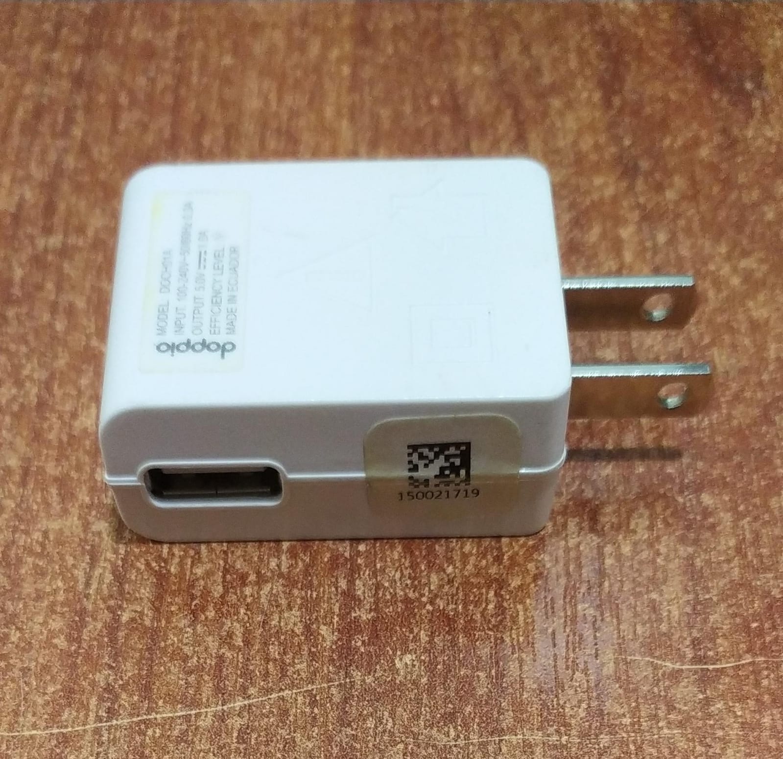Cargador de Pared USB Doppio DOCH01A 5V 1A Blanco (Smartphones y Gadgets 5V/1A) - Image 3