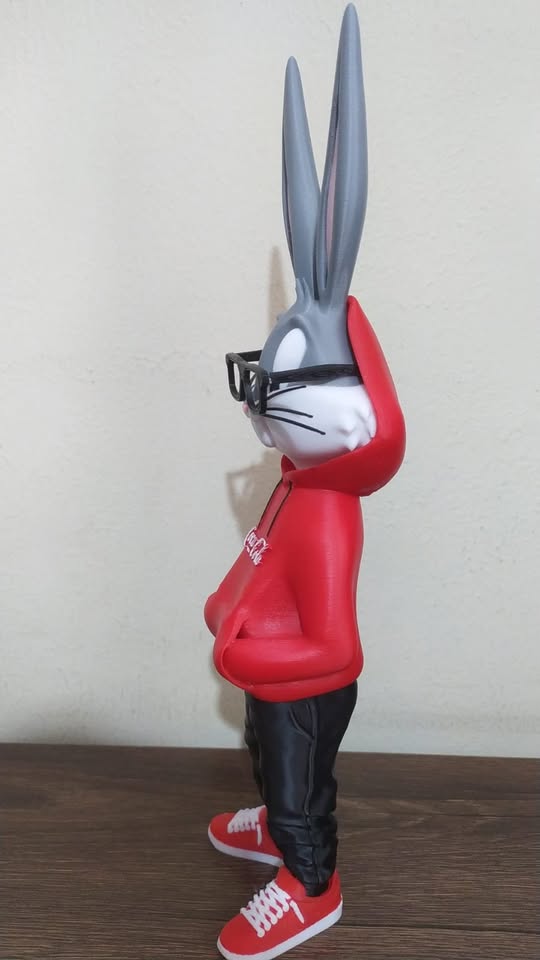 Figura de Bugs Bunny Urbano Impreso 3D (altura 35cm) - Image 3