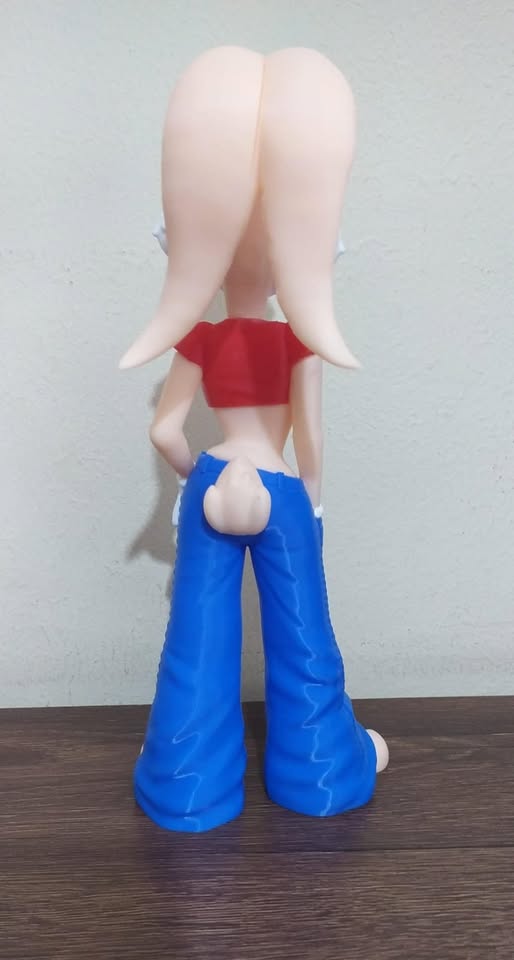 Figura de Lola Bunny Urbana Impresa 3D (altura 28cm) - Image 3