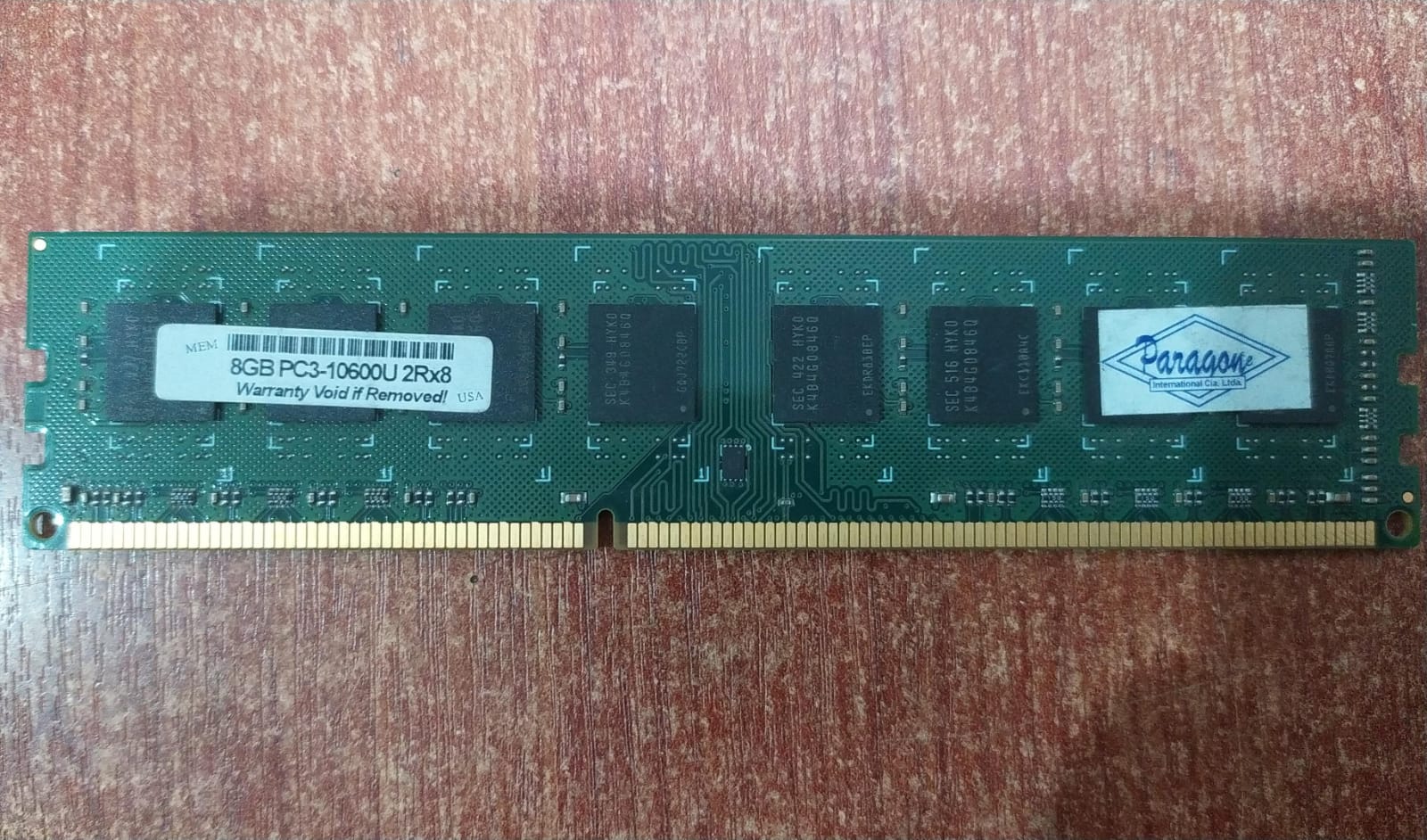 Memoria RAM 8GB Paragone PC3‑10600U DDR3 1333 MHz 2Rx8 – Compatible Desktop/Laptop