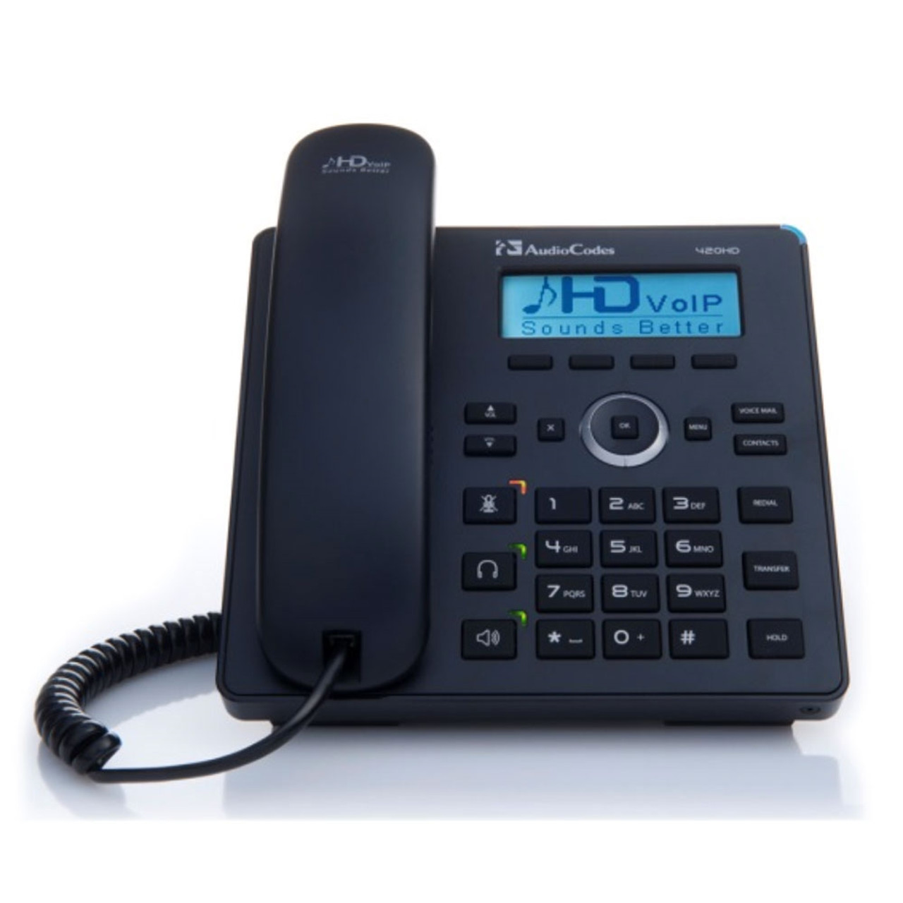 TELÉFONO IP FIJO AUDIOCODES 420HDG POE GIGABIT HD VOICE COMPATIBLE ASTERISK / 3CX / TEAMS