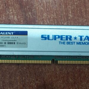 Memoria RAM SUPER TALENT D27PB1GJ DDR333 PC2700 1GB CL2.5 Heatspreader (PCs con DDR1)