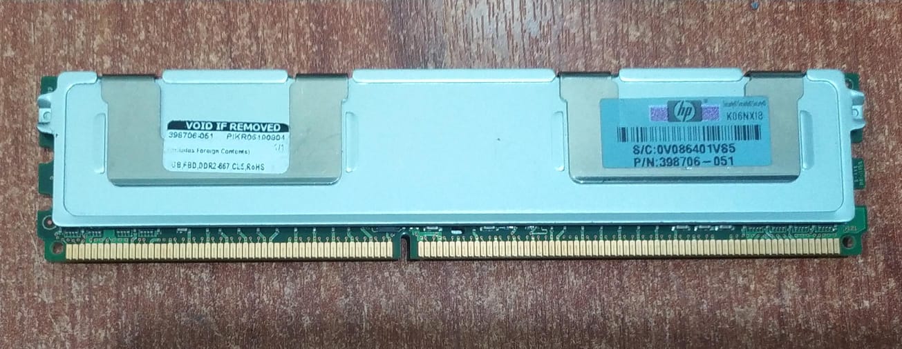 Memoria RAM Samsung M395T2953EZ4-CE66 1GB DDR2-667 ECC FB-DIMM Para Servidores HP Dell IBM - Image 2