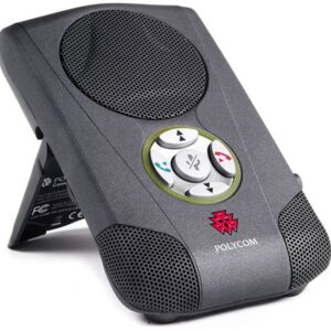 Speakerphone USB Polycom CX100 con estuche y manual (para Office Communicator, Skype y Lync)