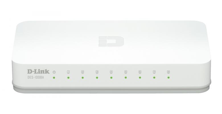 Switch de Red D-Link DES-1008A 8 Puertos 10/100 Mbps Blanco - Image 2