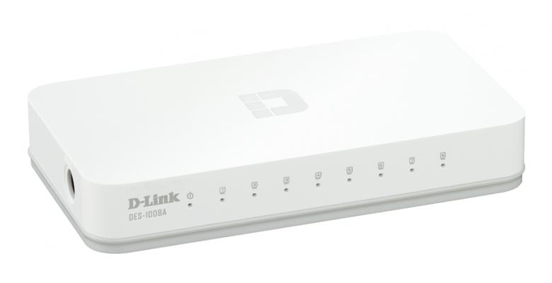 Switch de Red D-Link DES-1008A 8 Puertos 10/100 Mbps Blanco