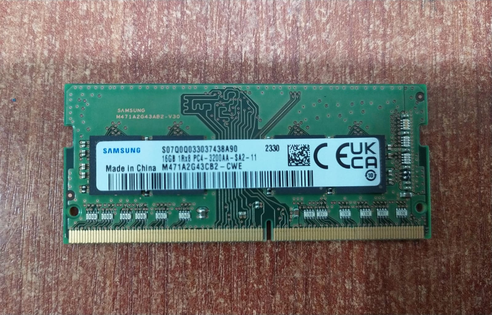 Memoria RAM Samsung 16 GB DDR4‑3200 (PC4‑25600) 1Rx8 260‑Pin – Seminueva, Ideal para Laptops