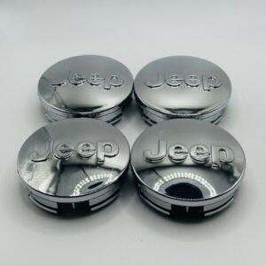 Kit 4 Tapacubos Cromados Mopar 1LB77SZ0AC 63 mm (Grand Cherokee • Wrangler • Compass • Patriot)