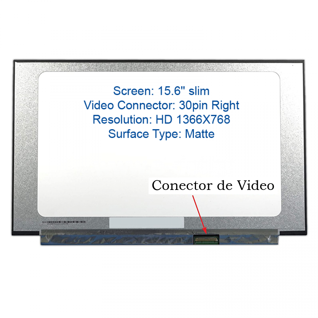 Pantalla Innolux N156BGA‑EA3 15.6″ LED Slim 30 pines HD 1366×768 (para HP P/N M02096‑D3)