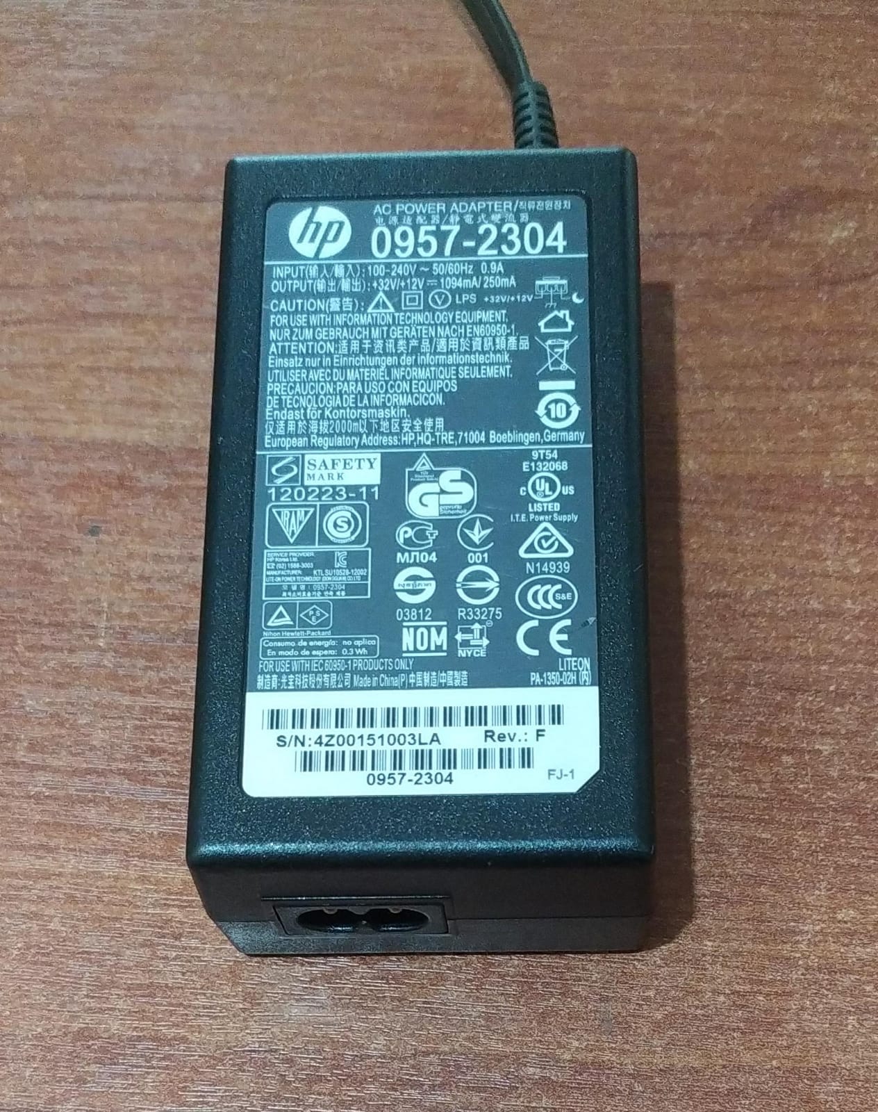 Adaptador de poder HP 0957-2304 Carga estable Para OfficeJet & Photosmart - Image 2