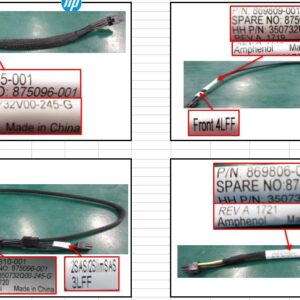 Kit de cables de alimentación internos HPE 875096‑001 – Compatible con ProLiant DL380 Gen10