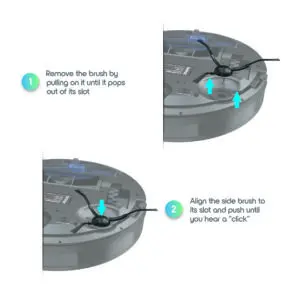 Repuesto de Cepillo lateral para Aspiradora Robot Tzumi OptiMax UV Light Smart Optic - Image 3