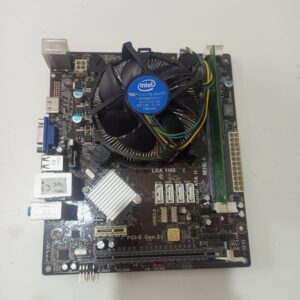 Placa ECS H61H2‑MV con i3 (3ª Gen) + 4 GB RAM – ideal para PCs compactos