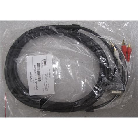 Cable Polycom 2457‑24772‑001 de 3 m – DVI + 2 RCA a 5 RCA – Compatible con HDX7000/8000 - Image 2