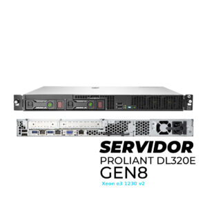 Servidor HP ProLiant DL320e Gen8 Xeon E3‑1230 v2 3.3 GHz 8 GB RAM 500 GB HDD