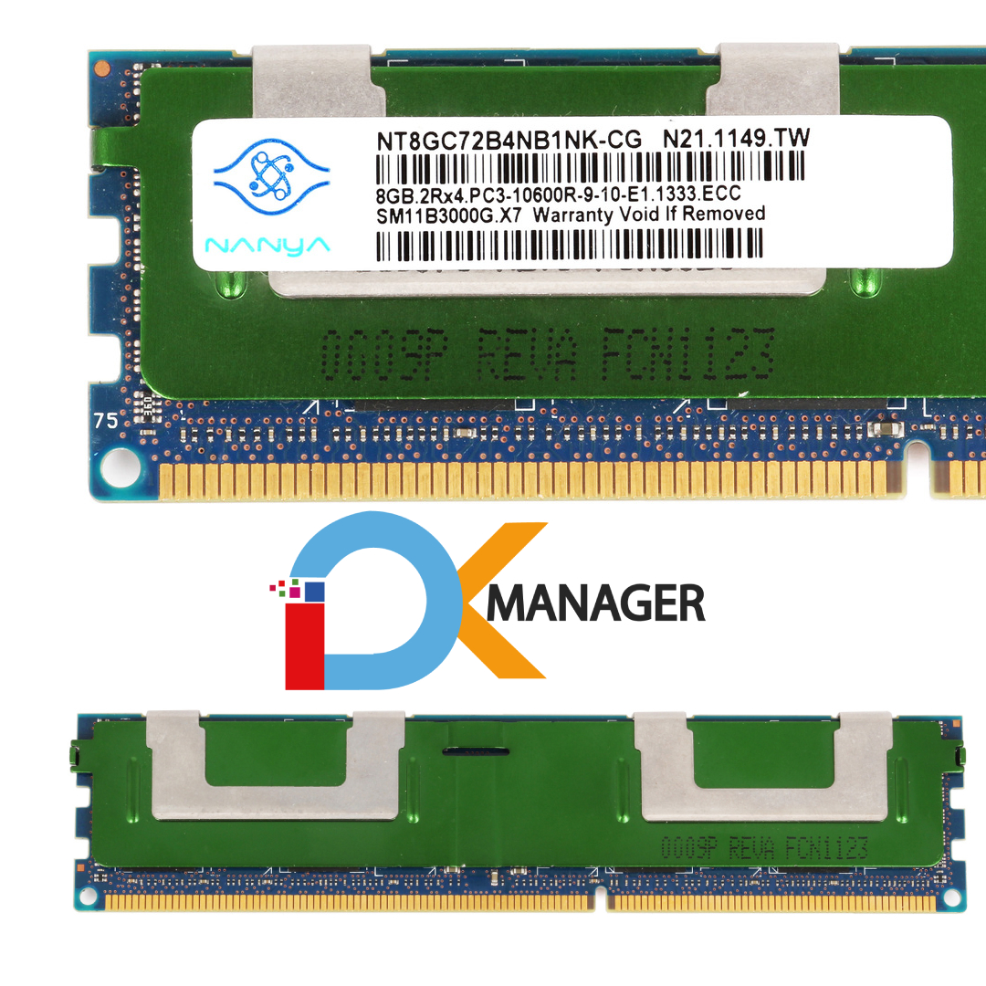 Memoria RAM NANYA 8GB PC3‑10600R DDR3‑1333 ECC Registered Para Servidores